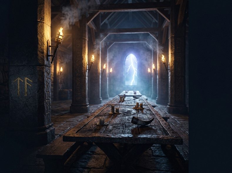 Professional gaming floor environment with balanced lighting